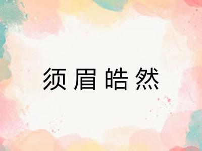 须眉皓然