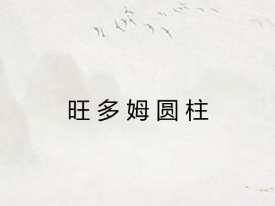 旺多姆圆柱
