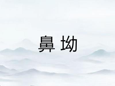 鼻坳