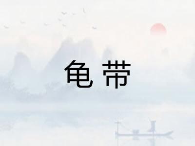龟带
