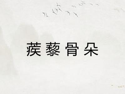 蒺藜骨朵