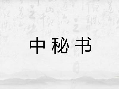 中秘书