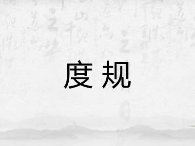 度规