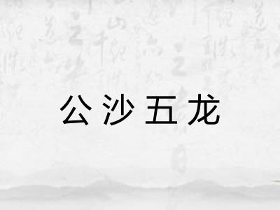公沙五龙