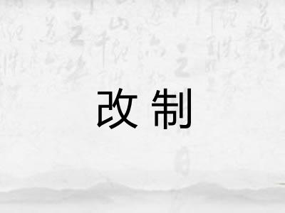 改制