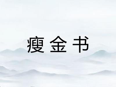 瘦金书