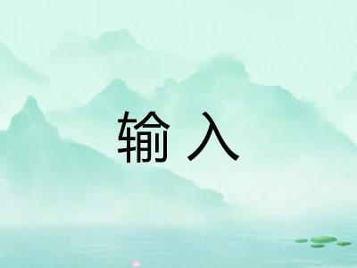 输入