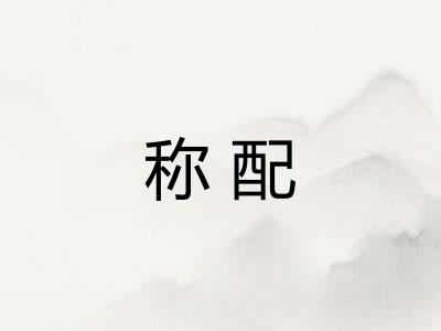称配
