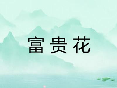 富贵花