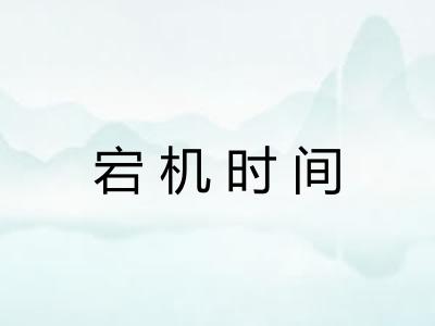 宕机时间