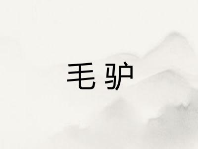 毛驴