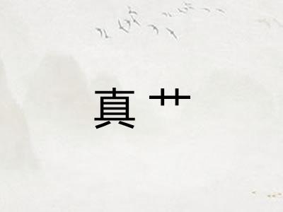 真艹