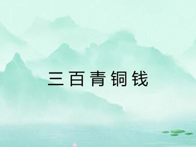 三百青铜钱