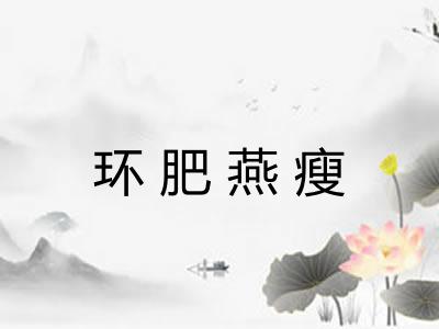 环肥燕瘦