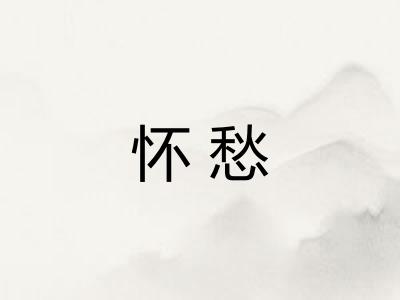 怀愁