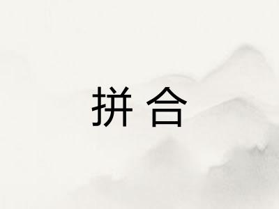 拼合