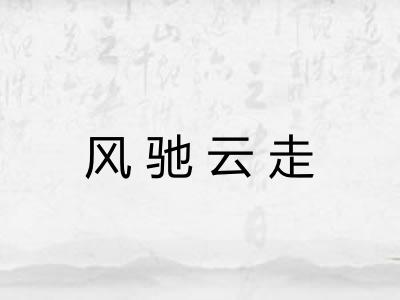 风驰云走