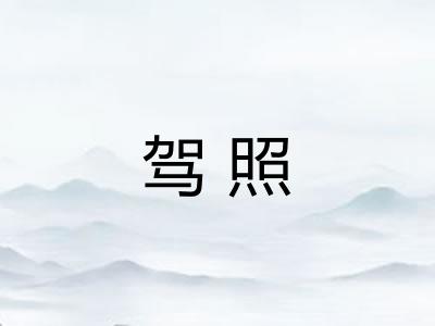 驾照