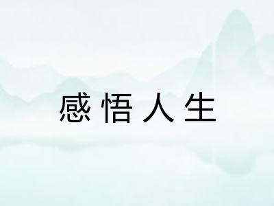 感悟人生