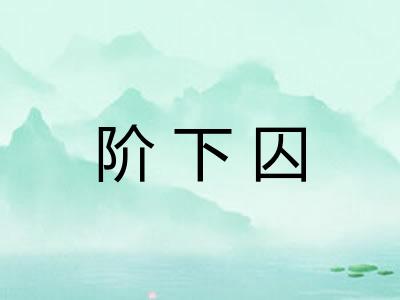 阶下囚