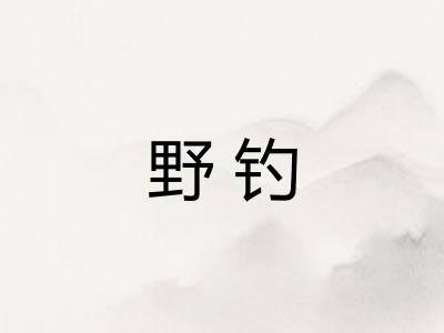 野钓