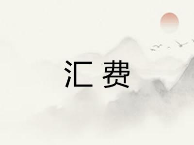 汇费