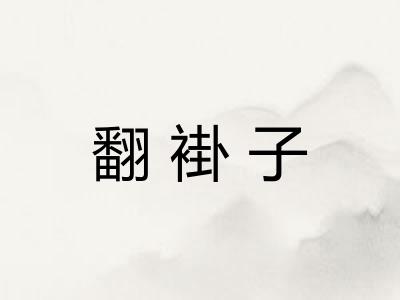 翻褂子