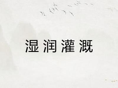 湿润灌溉