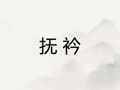 抚衿