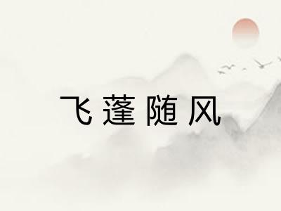 飞蓬随风