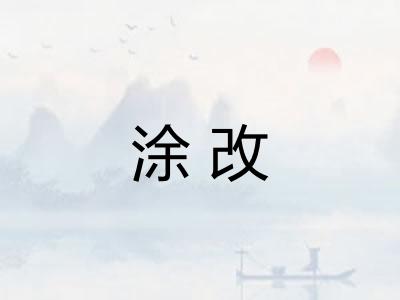 涂改
