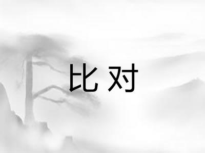 比对