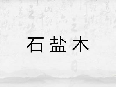 石盐木