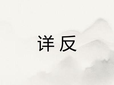 详反