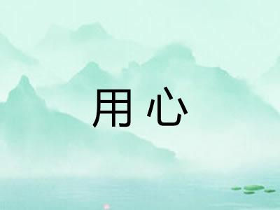 用心