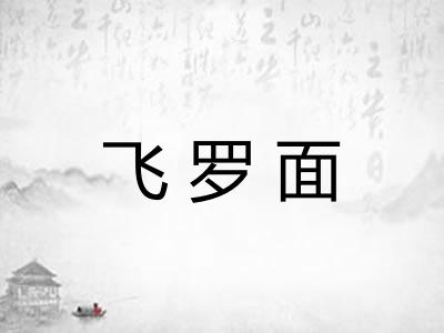 飞罗面
