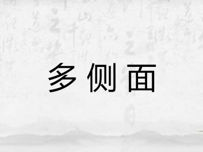 多侧面