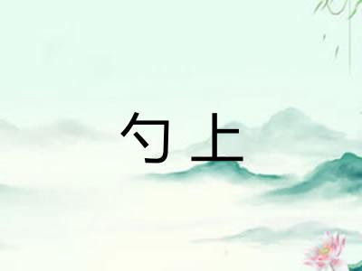 勺上
