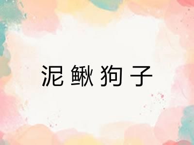 泥鳅狗子