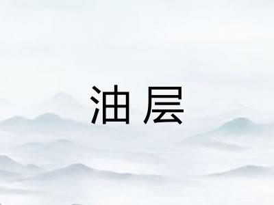 油层