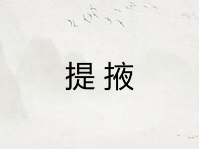 提掖