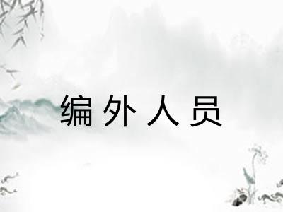 编外人员
