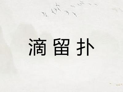 滴留扑