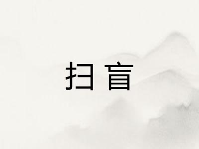 扫盲