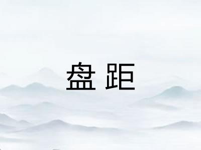 盘距