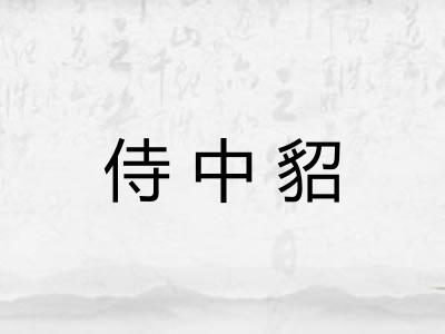 侍中貂