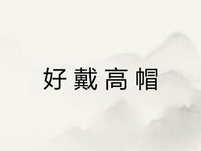好戴高帽