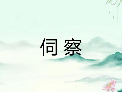 伺察
