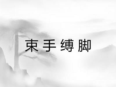 束手缚脚