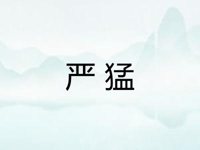 严猛